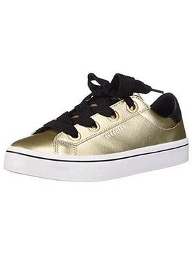 Skechers Hi Lites Gold and Black Sneakers